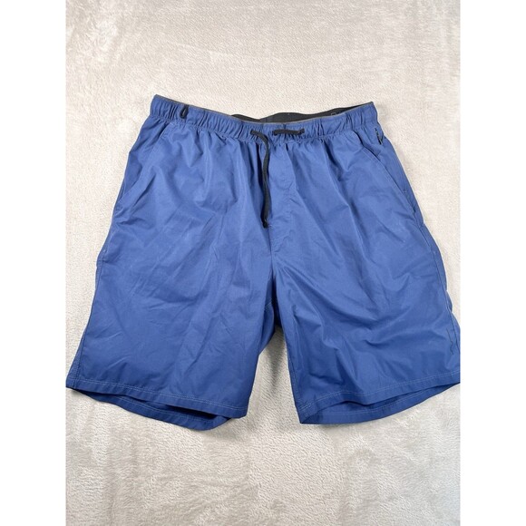 Path Projects Shorts Mens Sykes PX Size L Navy Running Hiking Workout Nylon - Picture 1 of 7
